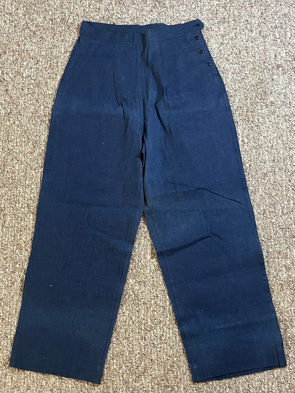 Vintage 1950s Women’s Navy Pants Size 40R WAVE